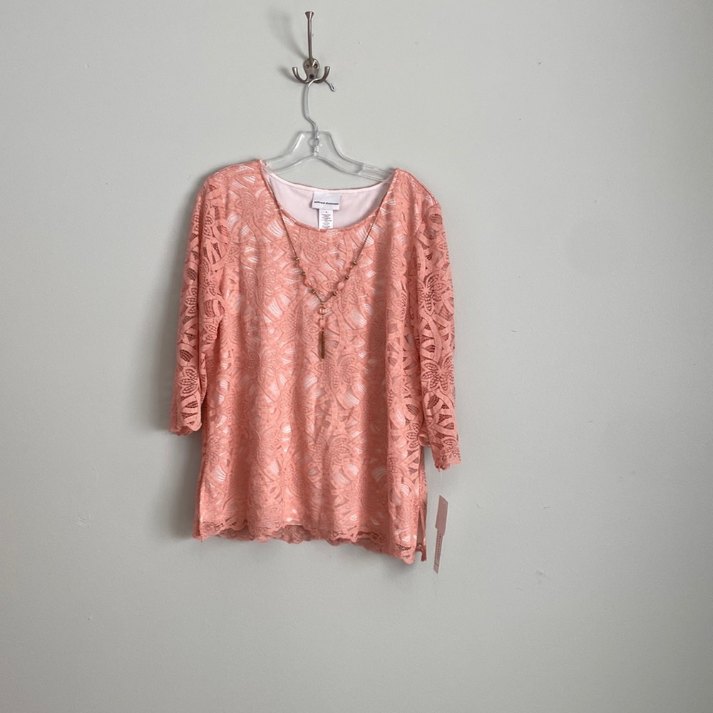 Alfred Dunner Springtime in Paris Apricot size Medium NWT